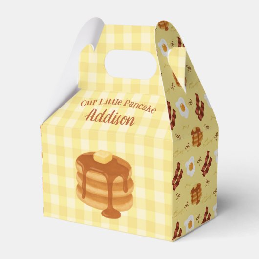 Our Little Pancake Baby Shower Brunch Theme Geschenkschachtel (Vorderseite)