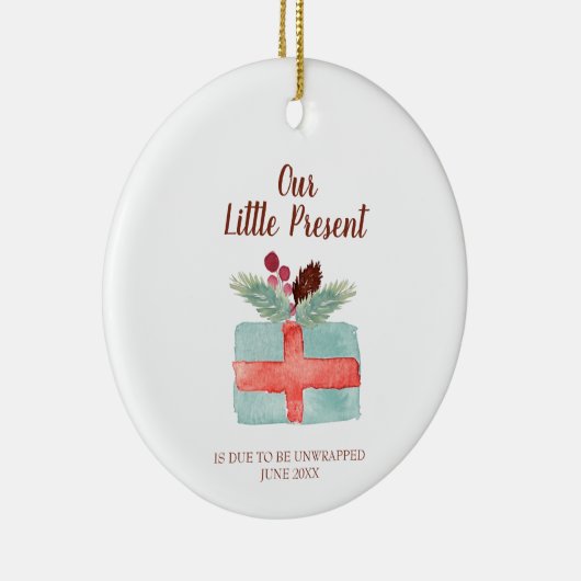 Our Little Present Keramik Ornament (Rechts)