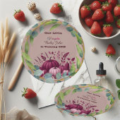 Our Little Pumpkin 1st Birthday Fall Wreath Purple Pappteller