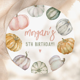 Our Little Pumpkin Cute Fall Birthday Party Pappteller