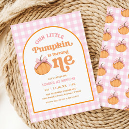 Our Little Pumpkin Girl 1st Birthday Party Einladung