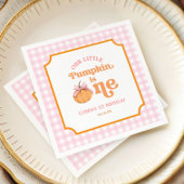 Our Little Pumpkin Girl 1st Birthday Party Serviette