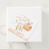 Our Little Pumpkin Is Turning One 1st Birthday Geschenkanhänger (Beispiel)
