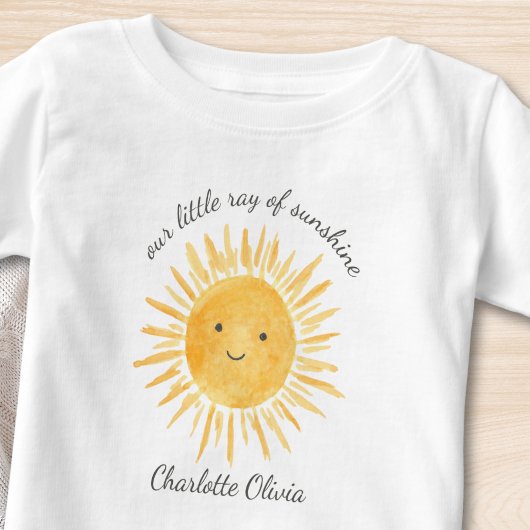 Our Little Ray Of Sunshine Baby T-shirt