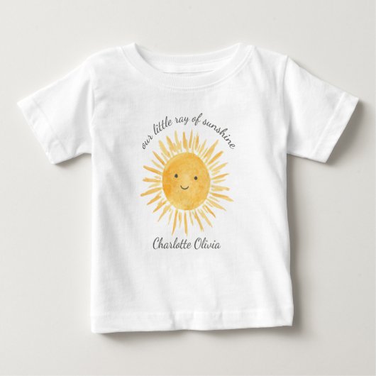 Our Little Ray Of Sunshine Baby T-shirt (Vorderseite)