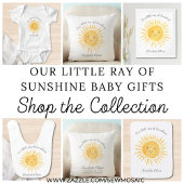 Our Little Ray Of Sunshine Birth Stats Kissen