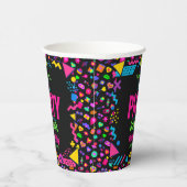 our little Retro Neon 80's Birthday Party Pappbecher (Rechts)