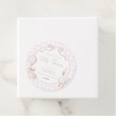 Our Little Silly Goose Pink Bow Birthday Party Geschenkanhänger (Beispiel)