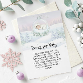 Our Little Snowbaby is on the way First Library Begleitkarte