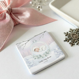 Our Little Snowbaby is on the way Keepsake Favor Magnet