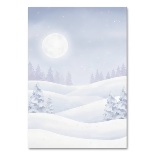 Our Little Snowbaby is on the way Seating Guide Tischnummer (Rückseite)