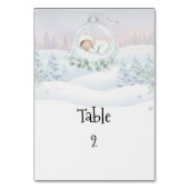 Our Little Snowbaby is on the way Seating Guide Tischnummer (Vorderseite)