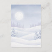 Our Little Snowbaby is on the way Storybook Wish Begleitkarte (Rückseite)