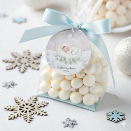 Our Little Snowbaby is on the way Winter Favor Geschenkanhänger