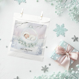 Our Little Snowbaby is on the way Winter Keepsake Geschenktütchen