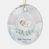 Our Little Snowbaby is on the way Winter Keepsake Keramik Ornament (Links)