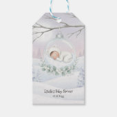 Our Little Snowbaby is on the way Winter Present Geschenkanhänger (Vorderseite)