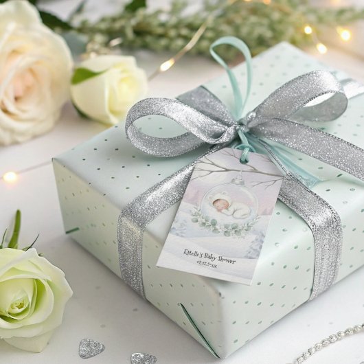 Our Little Snowbaby is on the way Winter Present Geschenkanhänger