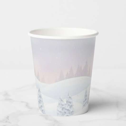 Our Little Snowbaby is on the way Winter snow Pappbecher (Rückseite)