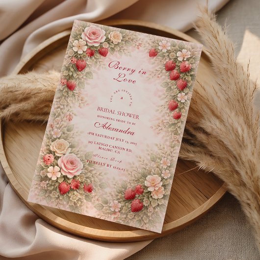 Our Little Strawberry Love Einladung