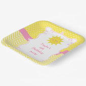 Our little Sunshine Birthday Thank You Pappteller (Gewinkelt)