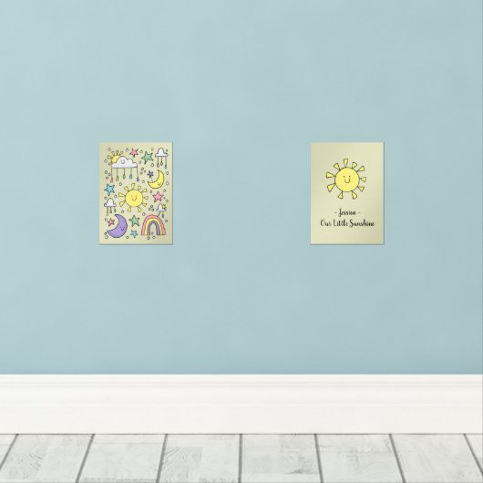 Our Little Sunshine Prints Bilderwand Sets (Holzboden)
