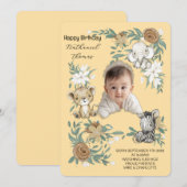 Our Little Sunshine’s Birthday Bash Invitation Einladung (Vorne/Hinten)