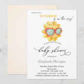Our Little Sunshine,Sun, Dots Invitation Einladung (Vorne/Hinten)