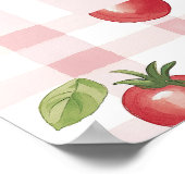 Our Little Tomato Baby Shower Welcome Poster  (Ecke)