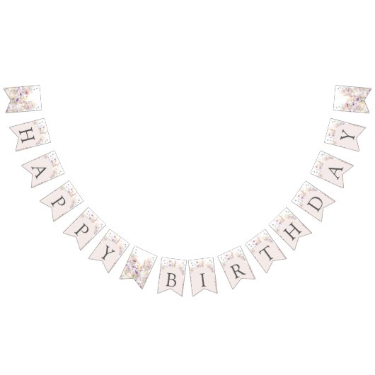 Our Little Wildflower 1st Birthday Banner (Alle)