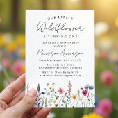 Our Little Wildflower 1st Birthday Party Einladung