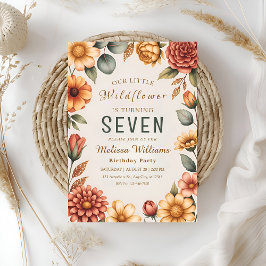 Our Little Wildflower Birthday Einladung