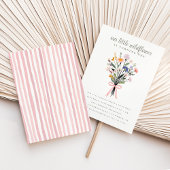 Our Little Wildflower First Birthday Party Einladung