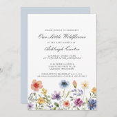 Our Little Wildflower Pretty Spring Baby Shower Einladung (Vorne/Hinten)