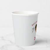 Our Love Custom Photo Valentine’s Day Paper Cup Pappbecher (Rechts)