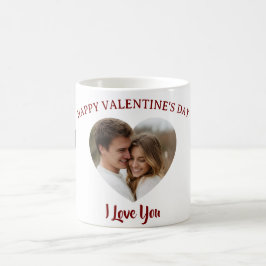 Our Love in a Mug Custom Photo Valentine’s Day Kaffeetasse