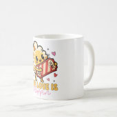 Our Love Is Poppin’ Popcorn Mug Kaffeetasse (VorderseiteRechts)