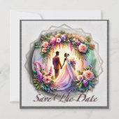 Our Love Reaches The Moon  Save The Date (Vorderseite)