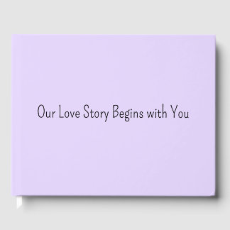Our Love Story Begins with You Wedding Guest Book  Gästebuch