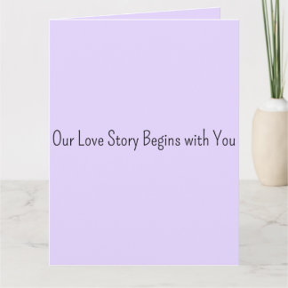 Our Love Story Begins with You Wedding Guest Book  Karte