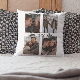 Our Love Story – Couple Photo Throw Pillow Kissen