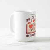 Our Love Story Mug Kaffeetasse (Vorderseite Links)