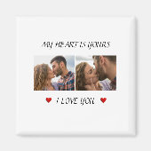 Our Love Story Valentine Magnet Photo & Text (Vorne)