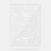 Our Lovely One Baby Shower Acrylschild (Vorderseite)