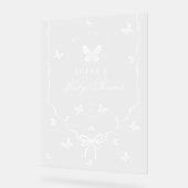 Our Lovely One Baby Shower Acrylschild (Winkel)