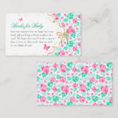 Our Lovely One Baby Shower Begleitkarte (Vorne/Hinten)