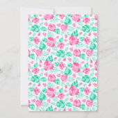 Our Lovely One Baby Shower Einladung (Rückseite)