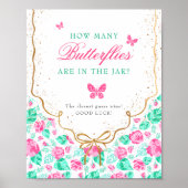 Our Lovely One Baby Shower Game Sign Poster (Vorne)