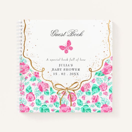 Our Lovely One Baby Shower Notizblock (Vorderseite)