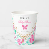 Our Lovely One Baby Shower Pappbecher (Rückseite)